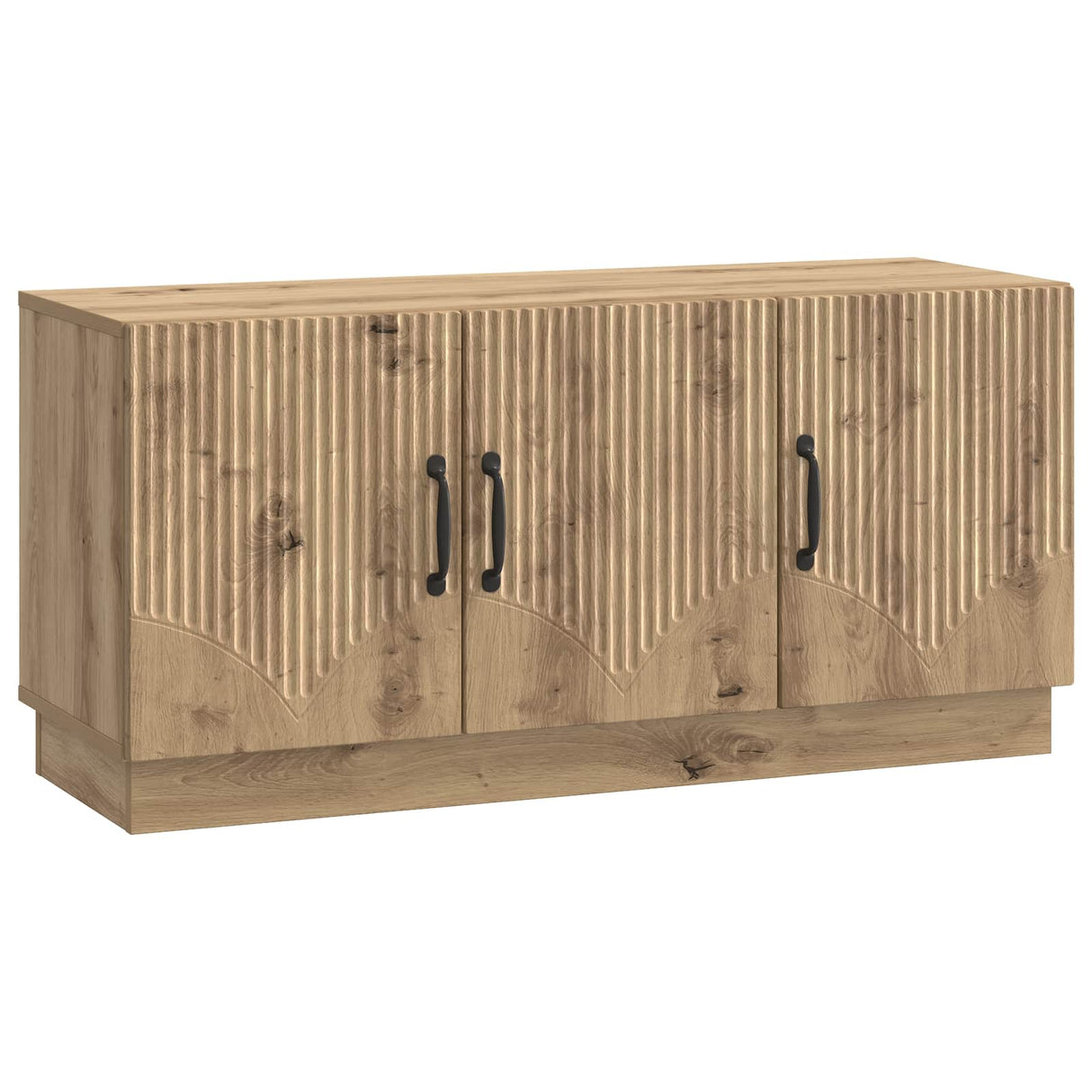 vidaXL TV Kast Zwart 99 x 34,5 x 47 cm Bewerkt hout