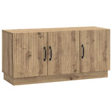 vidaXL TV Kast Zwart 99 x 34,5 x 47 cm Bewerkt hout