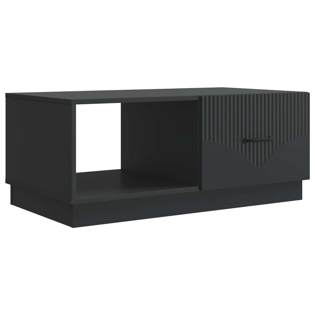 vidaXL Coffee table Black 90x50x37 cm Engineered wood