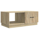 vidaXL Coffee table Black 90x50x37 cm Engineered wood