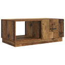vidaXL Coffee table Black 90x50x37 cm Engineered wood