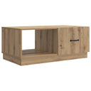 vidaXL Coffee table Black 90x50x37 cm Engineered wood