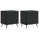 vidaXL Nachtkastje met lade 2 pcs Wit 43 x 34,5 x 47,5 cm Bewerkt hout