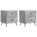vidaXL Nachtkastje met lade 2 pcs Wit 43 x 34,5 x 47,5 cm Bewerkt hout