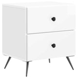 vidaXL Nachtkastje met lade 2 pcs Wit 43 x 34,5 x 47,5 cm Bewerkt hout