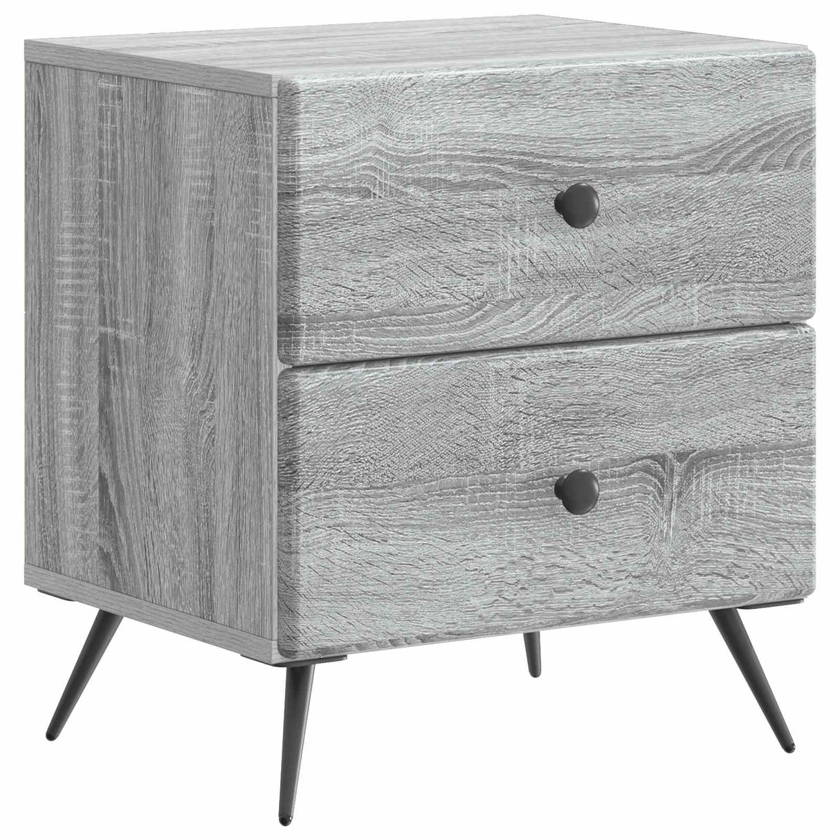 vidaXL Nachtkastje met lade 2 pcs Wit 43 x 34,5 x 47,5 cm Bewerkt hout