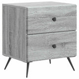 vidaXL Nachtkastje met lade 2 pcs Wit 43 x 34,5 x 47,5 cm Bewerkt hout