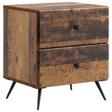 vidaXL Nachtkastje met lade 2 pcs Wit 43 x 34,5 x 47,5 cm Bewerkt hout