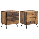 vidaXL Nachtkastje met lade 2 pcs Wit 43 x 34,5 x 47,5 cm Bewerkt hout
