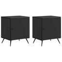 vidaXL Nachtkastje 2 pcs Wit 43 x 34,5 x 50 cm Bewerkt hout