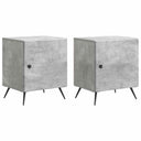 vidaXL Nachtkastje 2 pcs Wit 43 x 34,5 x 50 cm Bewerkt hout