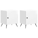 vidaXL Nachtkastje 2 pcs Wit 43 x 34,5 x 50 cm Bewerkt hout