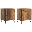 vidaXL Nachtkastje 2 pcs Wit 43 x 34,5 x 50 cm Bewerkt hout