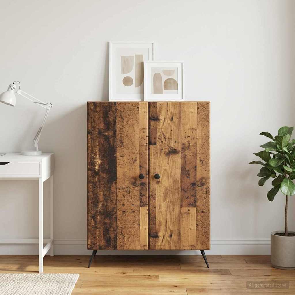 vidaXL Dressoir Wit 66 x 34,5 x 90 cm Bewerkt hout