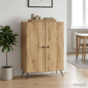 vidaXL Dressoir Wit 66 x 34,5 x 90 cm Bewerkt hout