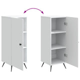 vidaXL Dressoir Wit 33 x 34,5 x 90 cm Bewerkt hout