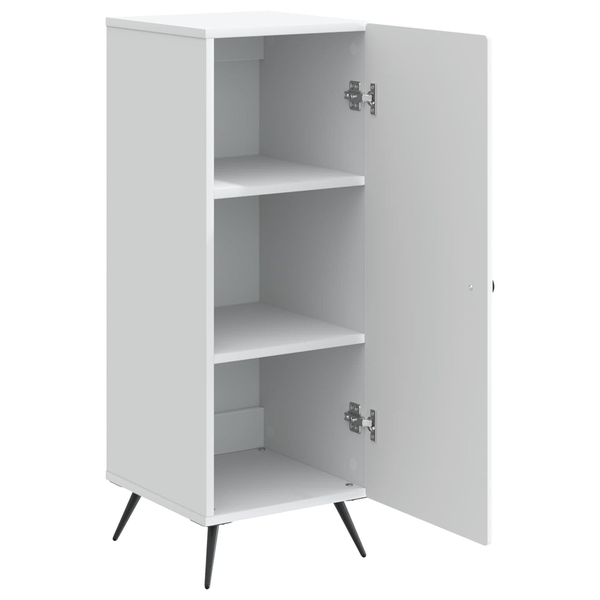 vidaXL Dressoir Wit 33 x 34,5 x 90 cm Bewerkt hout
