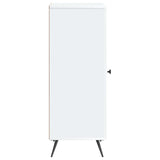vidaXL Dressoir Wit 33 x 34,5 x 90 cm Bewerkt hout