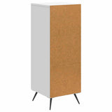 vidaXL Dressoir Wit 33 x 34,5 x 90 cm Bewerkt hout