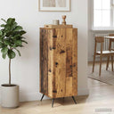 vidaXL Dressoir Wit 33 x 34,5 x 90 cm Bewerkt hout
