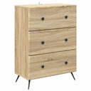 vidaXL Ladekast Zwart 66 x 34,5 x 90 cm Bewerkt hout
