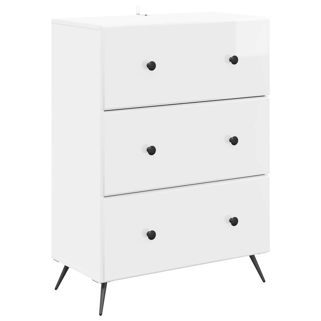 vidaXL Ladekast Zwart 66 x 34,5 x 90 cm Bewerkt hout