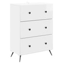 vidaXL Ladekast Zwart 66 x 34,5 x 90 cm Bewerkt hout