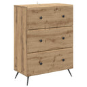 vidaXL Ladekast Zwart 66 x 34,5 x 90 cm Bewerkt hout