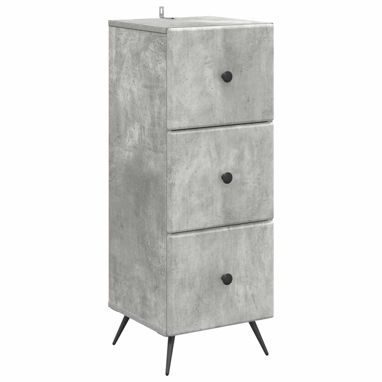 vidaXL Ladekast Zwart 33 x 34,5 x 90 cm Bewerkt hout