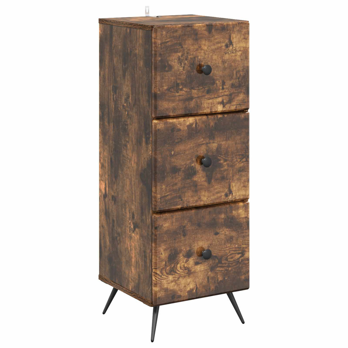 vidaXL Ladekast Zwart 33 x 34,5 x 90 cm Bewerkt hout