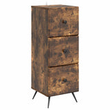 vidaXL Ladekast Zwart 33 x 34,5 x 90 cm Bewerkt hout