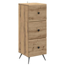 vidaXL Ladekast Zwart 33 x 34,5 x 90 cm Bewerkt hout