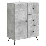 vidaXL Sideboard with drawer Black 66 x 34.5 x 90 cm Engineered wood