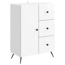vidaXL Sideboard with drawer Black 66 x 34.5 x 90 cm Engineered wood