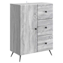 vidaXL Sideboard with drawer Black 66 x 34.5 x 90 cm Engineered wood