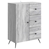 vidaXL Sideboard with drawer Black 66 x 34.5 x 90 cm Engineered wood