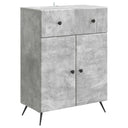 vidaXL Dressoir met lade Zwart 66 x 34,5 x 90 cm Bewerkt hout