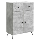 vidaXL Dressoir met lade Zwart 66 x 34,5 x 90 cm Bewerkt hout