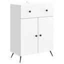 vidaXL Dressoir met lade Zwart 66 x 34,5 x 90 cm Bewerkt hout