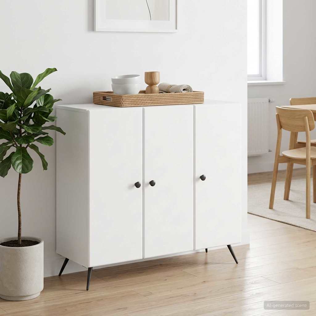 vidaXL Sideboard White 89 x 34.5 x 80 cm Engineered Wood