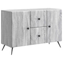 vidaXL Dressoir met lade Zwart 89 x 34,5 x 60 cm Bewerkt hout