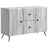 vidaXL Dressoir met lade Zwart 89 x 34,5 x 60 cm Bewerkt hout