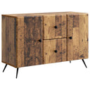 vidaXL Dressoir met lade Zwart 89 x 34,5 x 60 cm Bewerkt hout