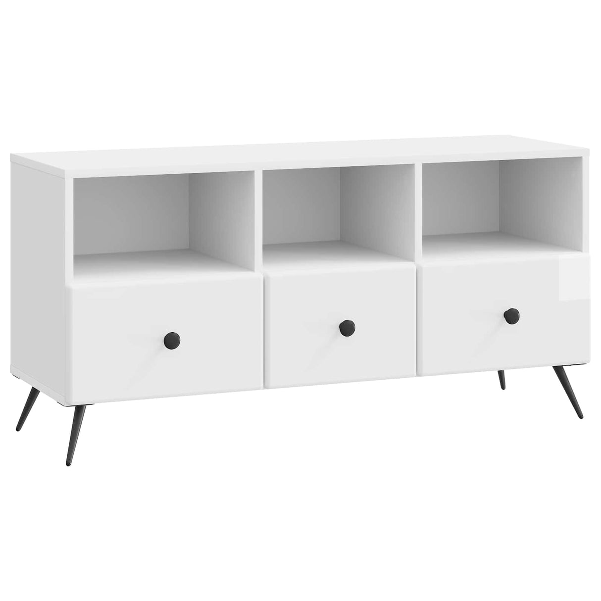 vidaXL TV Kast met lade Zwart 102 x 34,5 x 50 cm Bewerkt hout