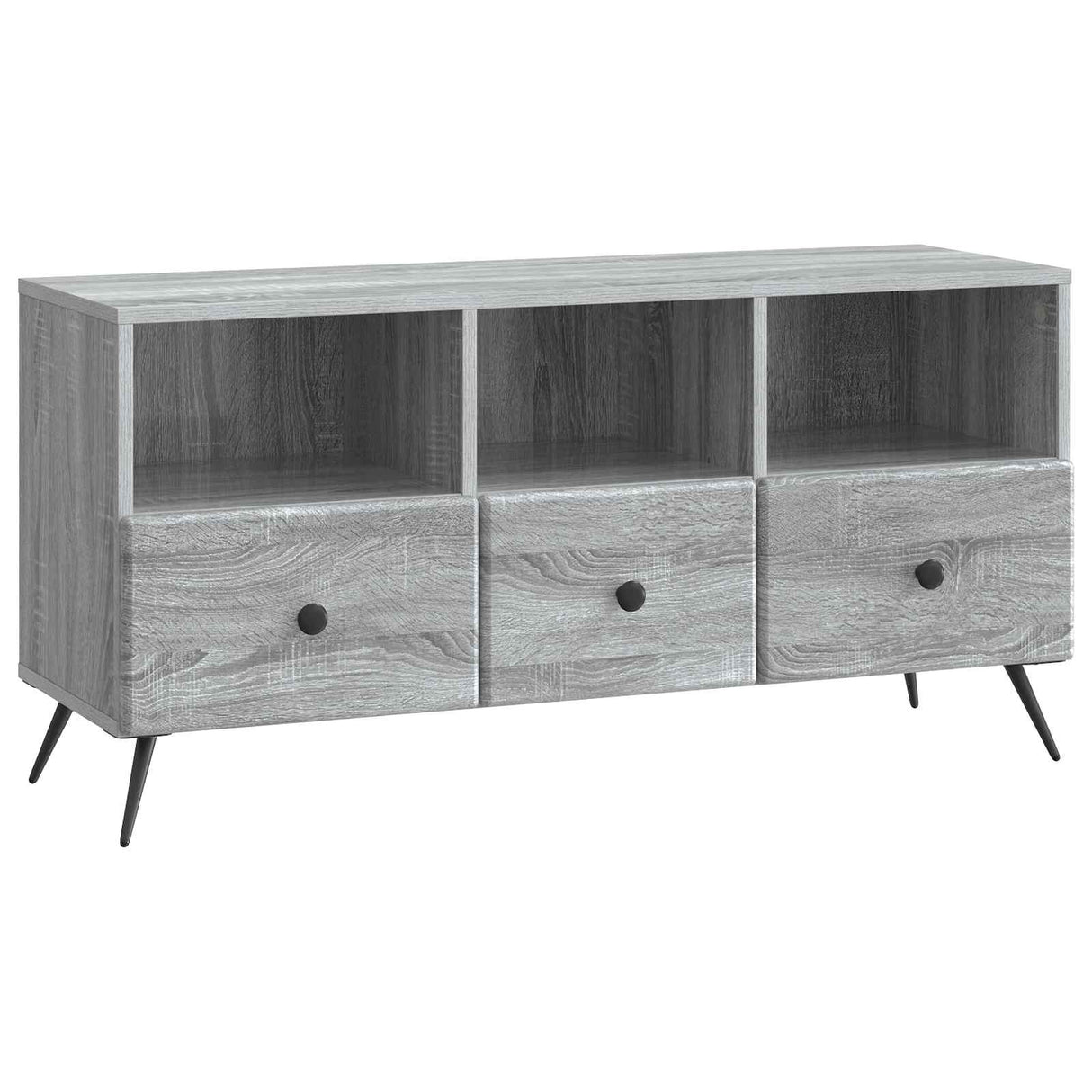 vidaXL TV Kast met lade Zwart 102 x 34,5 x 50 cm Bewerkt hout
