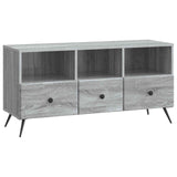 vidaXL TV Kast met lade Zwart 102 x 34,5 x 50 cm Bewerkt hout