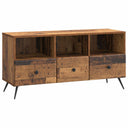 vidaXL TV Kast met lade Zwart 102 x 34,5 x 50 cm Bewerkt hout