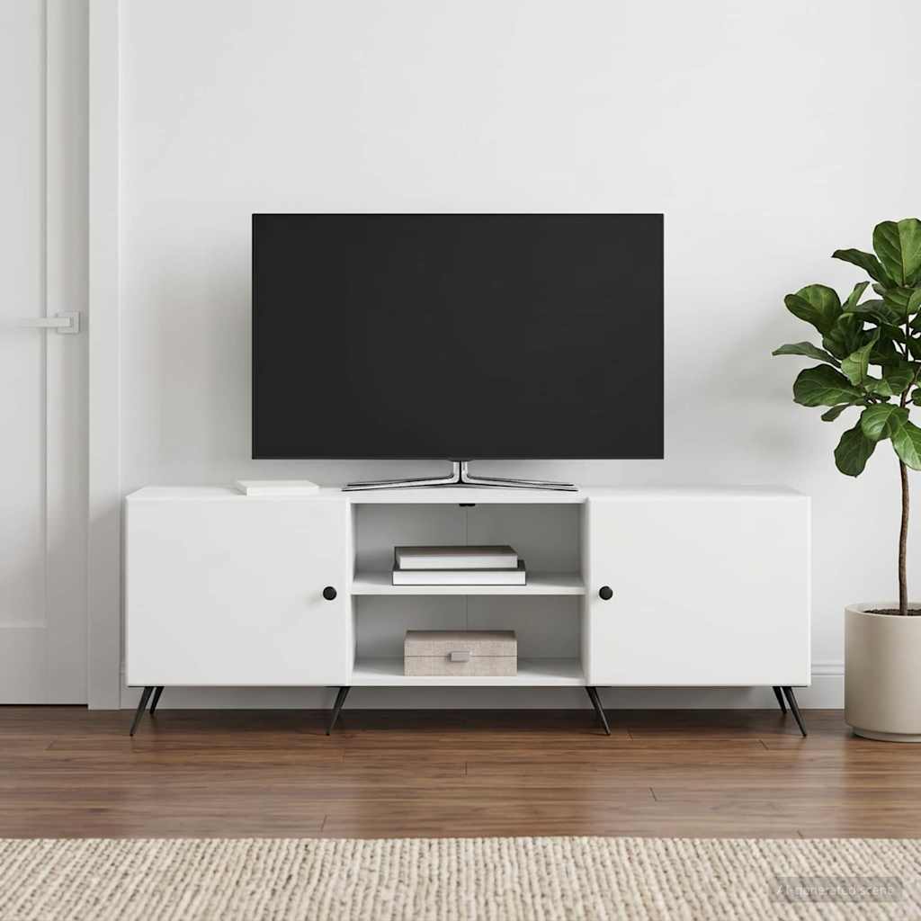 vidaXL TV Kast Wit 150 x 31 x 50 cm Bewerkt hout