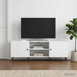 vidaXL TV Kast Wit 150 x 31 x 50 cm Bewerkt hout