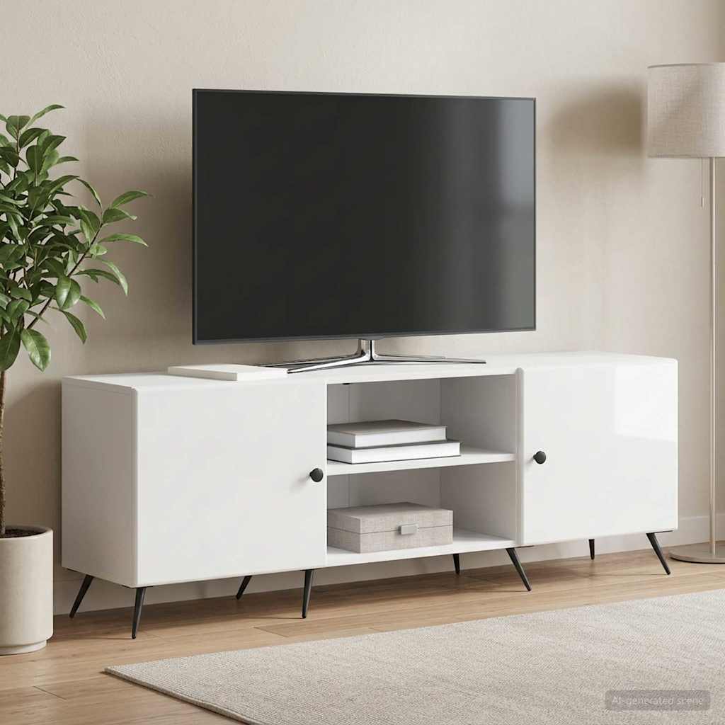 vidaXL TV Kast Wit 150 x 31 x 50 cm Bewerkt hout
